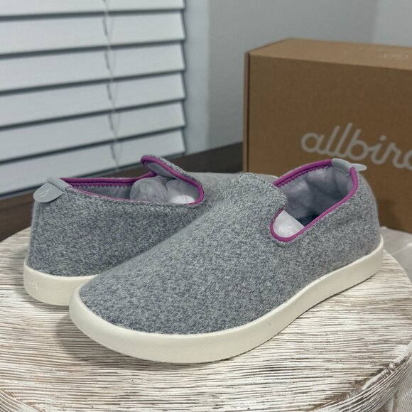 allbirds Smallbirds Wool Lounger Kids Youth 1 Slip On Sneaker Grey Casual Shoe - Picture 1 of 12